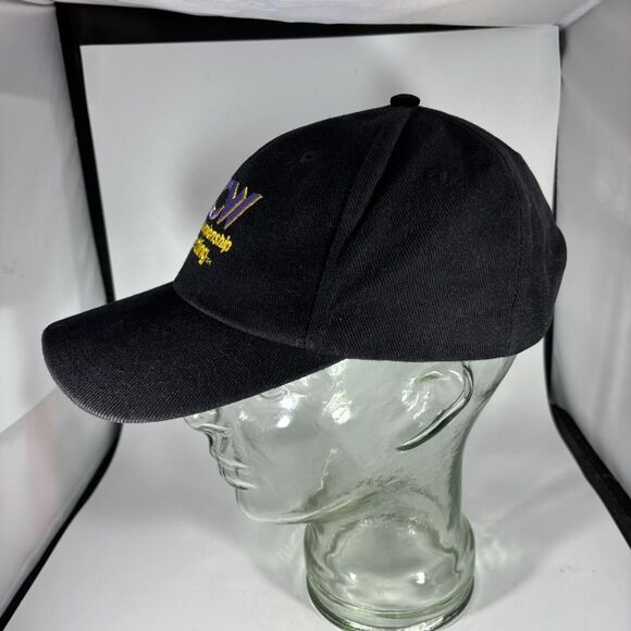 Vintage WCW World Championship Wrestling Embroidered Spellout Strapback Hat Cap - Picture 2 of 7